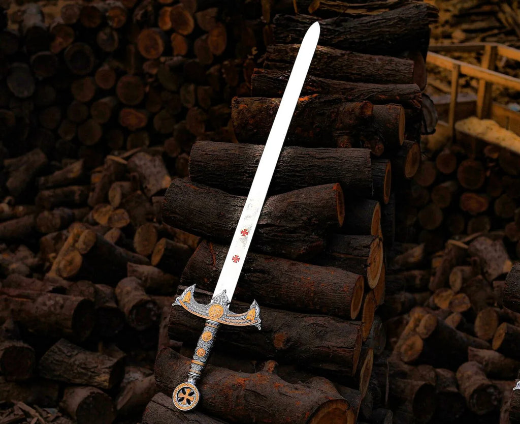Premium temple inspired sword with silver blade