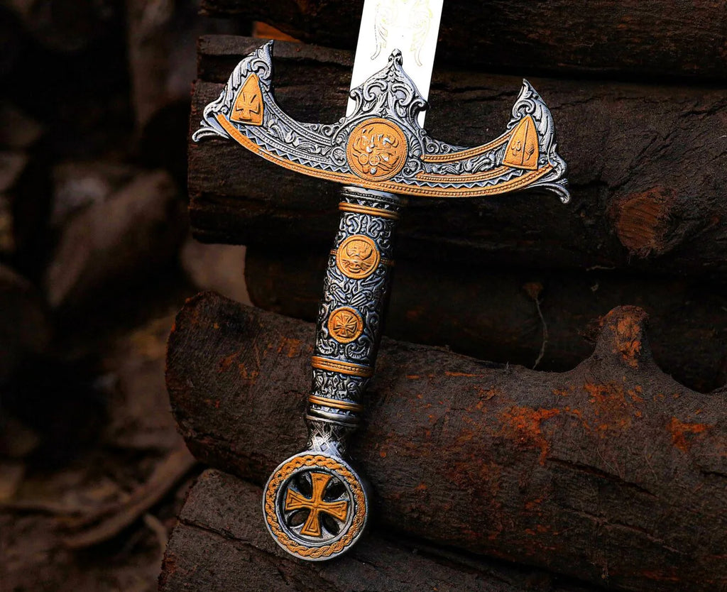 Premium temple inspired sword with silver blade
