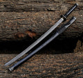 Handmade Black Damascus Samurai Katana Sword