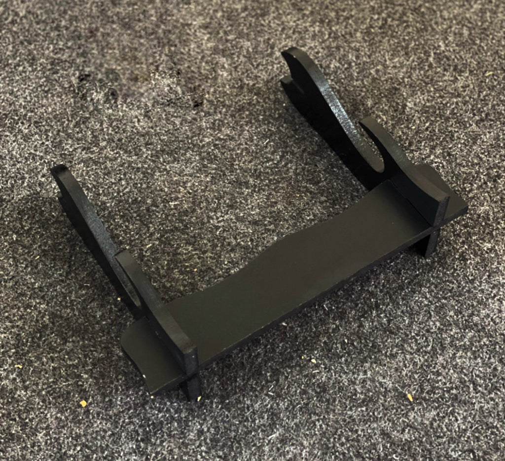 Premium black katana with silver wrapping