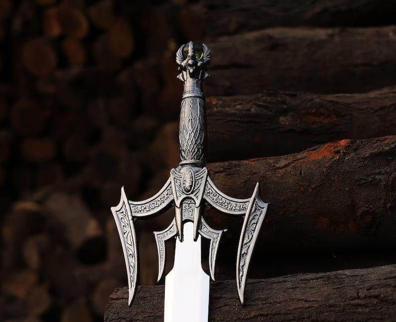 Premium Viking sword with silver polish blade
