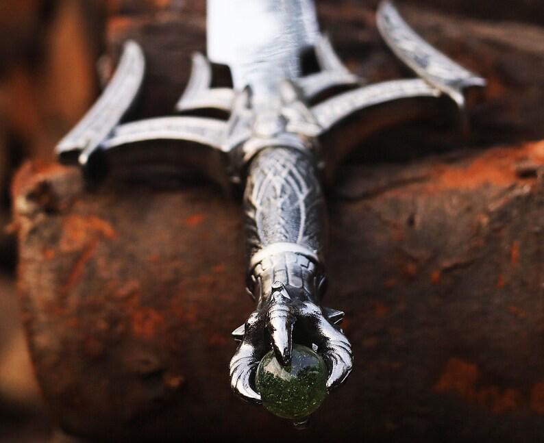Premium Viking sword with silver polish blade