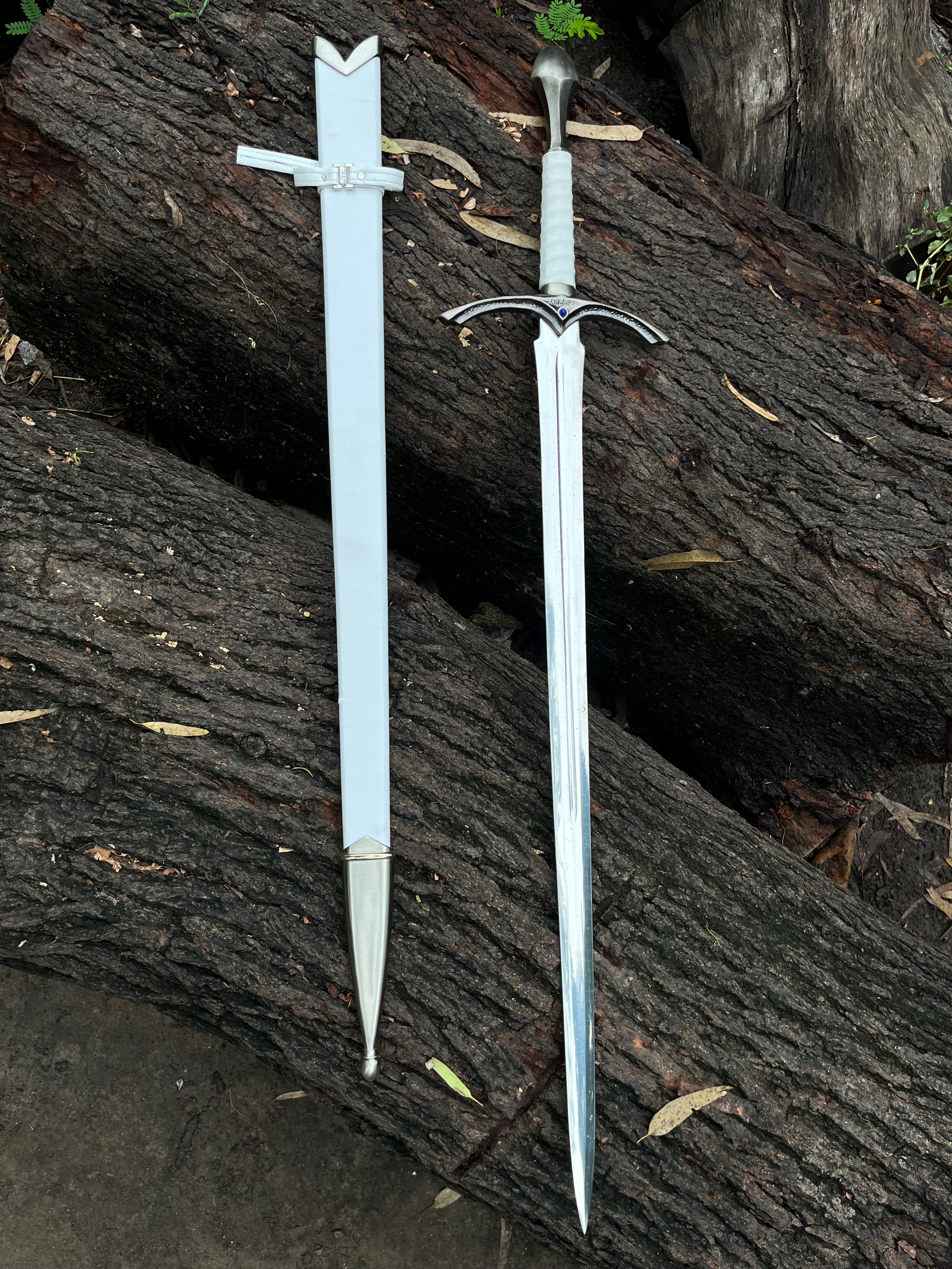 Handmade white glamdring LOTR sword replica sword