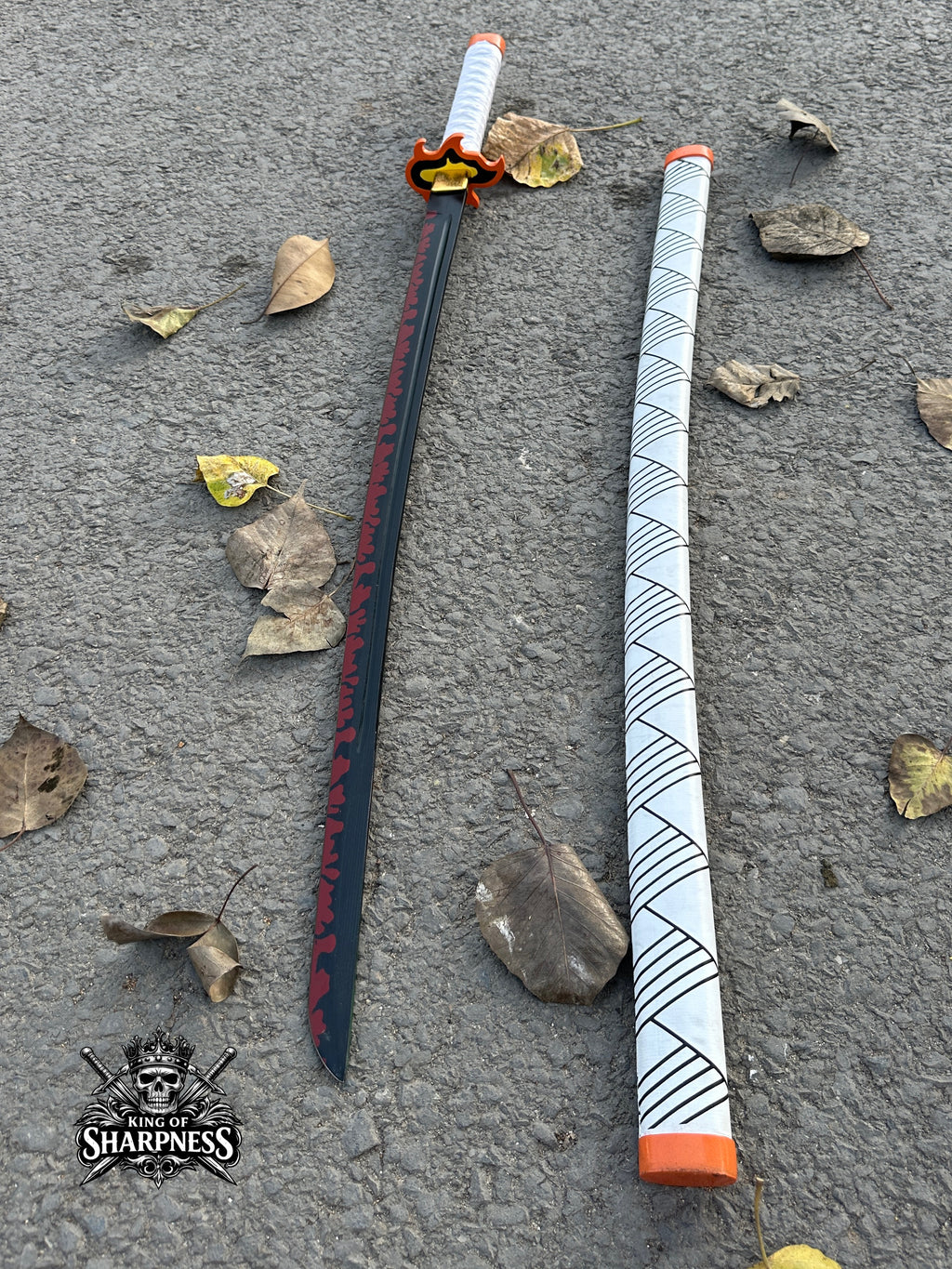 Demon Slayer Inspired Flame Katana Replica