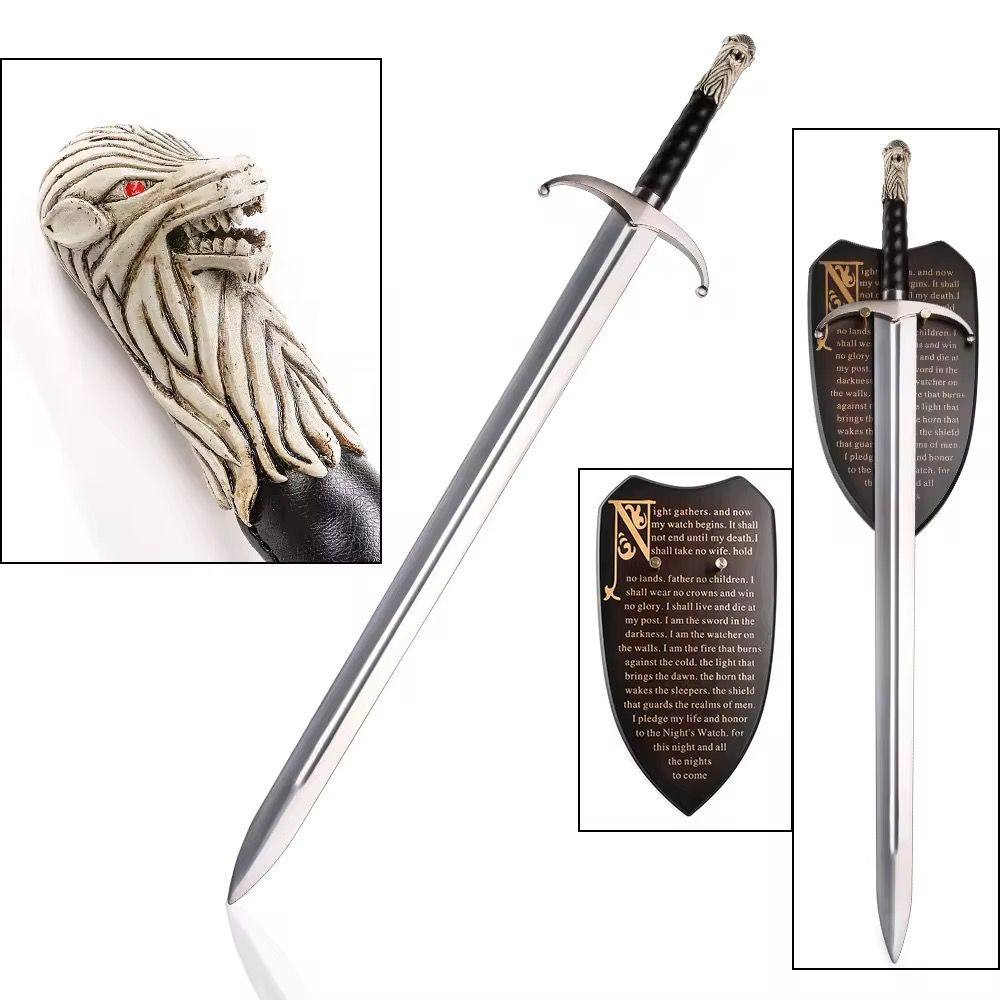 Beautiful jon snow sword replica with walmount