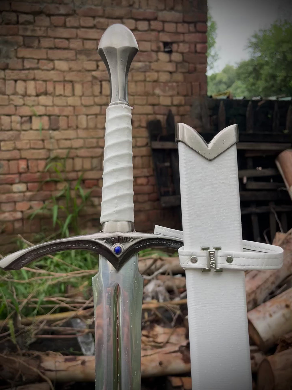 Handmade white glamdring LOTR sword replica sword